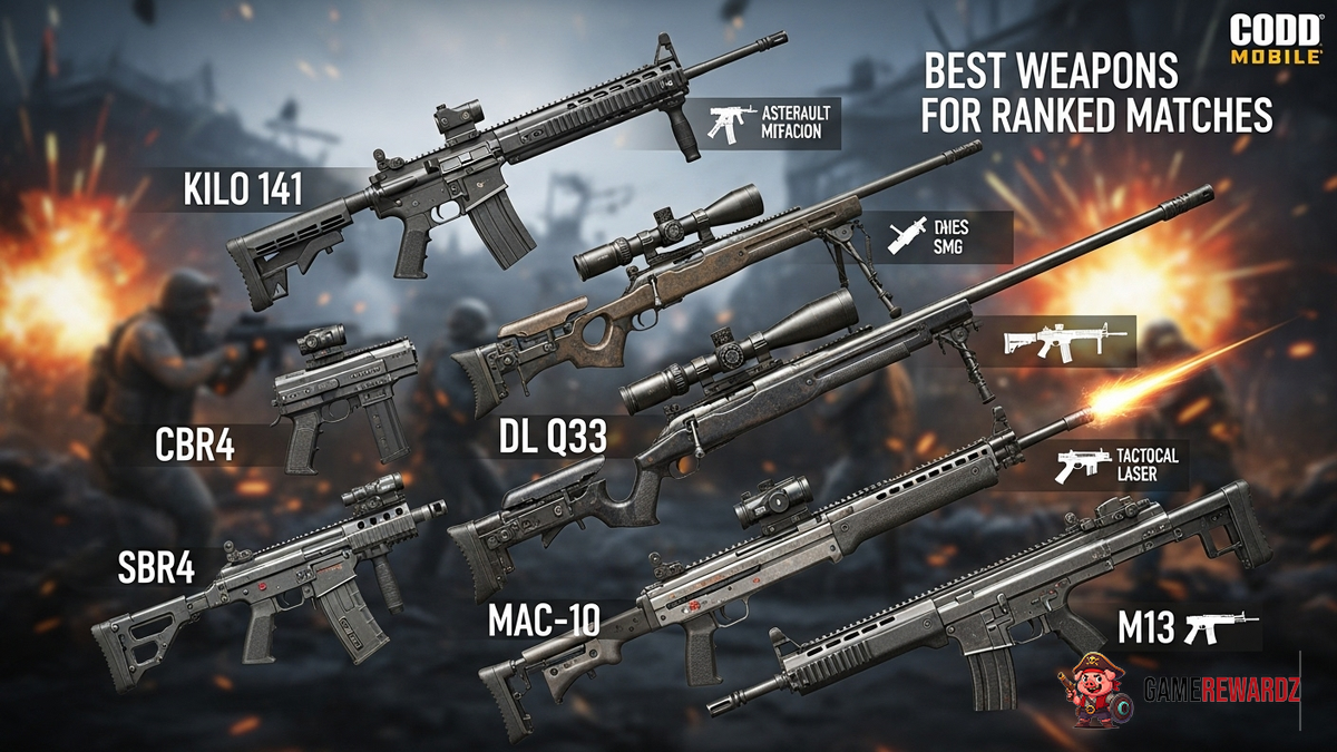 COD Mobile Best Weapons for Ranked Matches